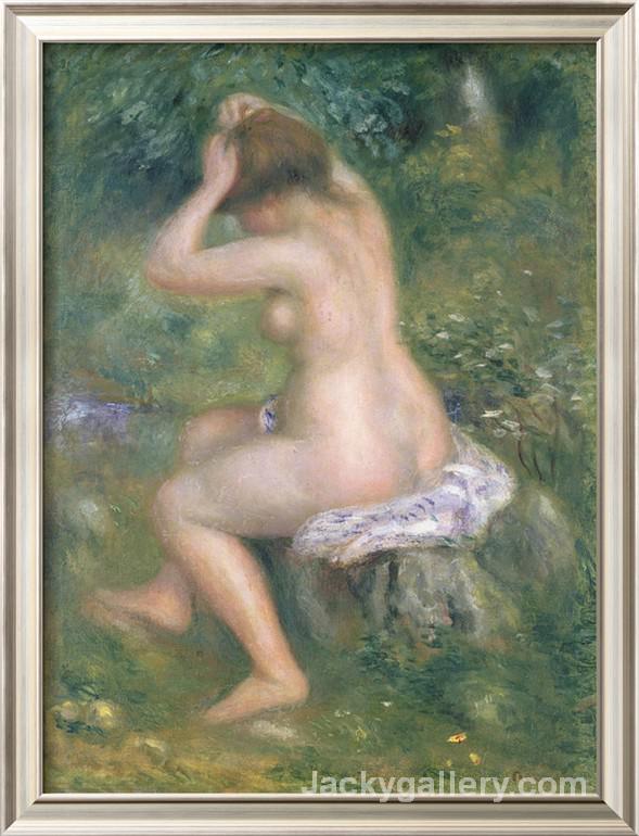 A Bather c by Pierre Auguste Renoir paintings reproduction